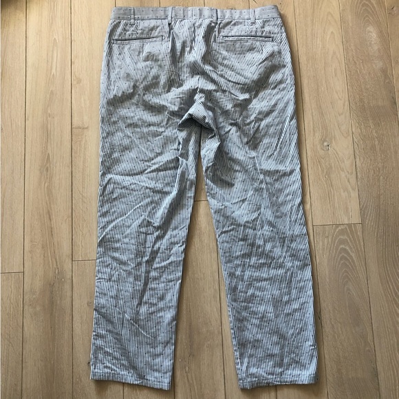 Hiltl Dot Stripe Dress Pants in Light Blue Made in Germany Size 52 / US Size 36 - Picture 4 of 12